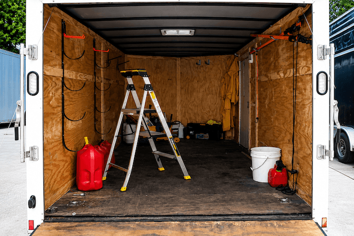 Aftermath of the storage-yard burglary